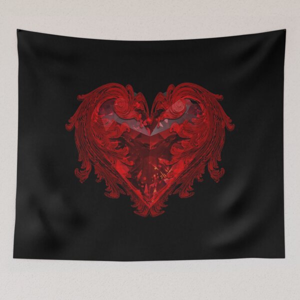 Item preview, Gothic Crystal Baroque Heart  designed and sold by Phat Dog Designs .