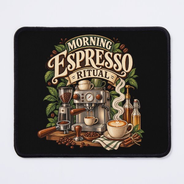 Item preview, Morning Espresso Ritual Coffee Lover T-Shirt designed and sold by Bold Habit Co..