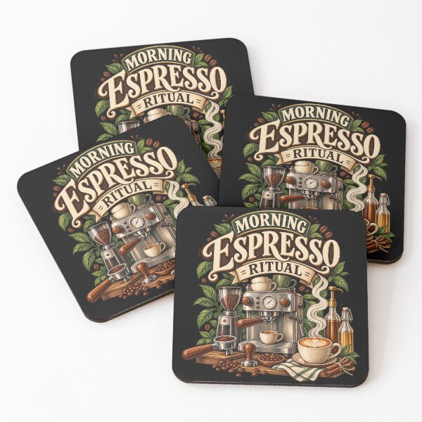 Item preview, Morning Espresso Ritual Coffee Lover T-Shirt designed and sold by Bold Habit Co..