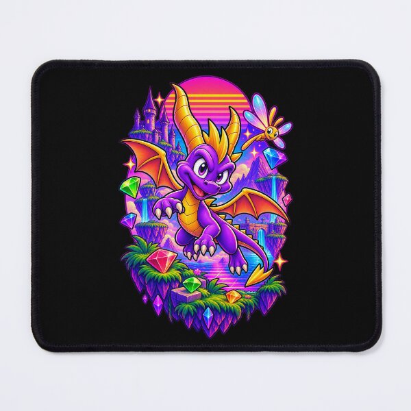 Item preview, Spyro & Sparx: The Neon Gem Quest - Synthwave Dragon designed and sold by Rosteri.