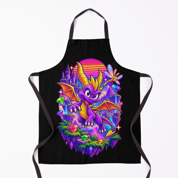 Item preview, Spyro & Sparx: The Neon Gem Quest - Synthwave Dragon designed and sold by Rosteri.