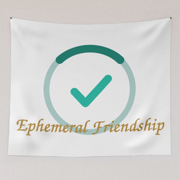 Item preview, Ephemeral Friendship Gold Teal Emblem designed and sold by Lespribos .