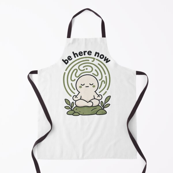 Item preview, Be Here Now Mindfulness Meditating Character Cute Mental Health Sticker designed and sold by QCena.
