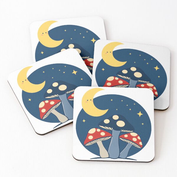Item preview, Mushroom Night Garden designed and sold by Sage Print House.
