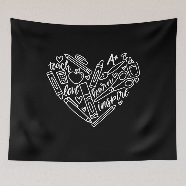 Item preview, Teach Love Inspire Back To School Teacher Life Heart Design designed and sold by gunaone-design.