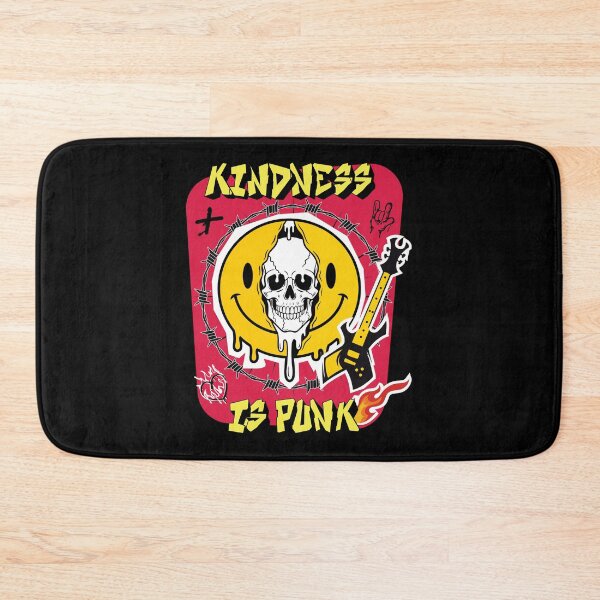 Item preview, Skull Melting Smiley Face - Kindness is Punk designed and sold by FemmePod.