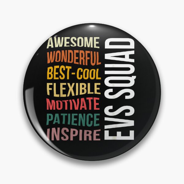 Item preview, Awesome Wonderful Best Cool Flexible Motivate Patience Inspire EVS Squad Text Fan Apparel designed and sold by Sendowart.