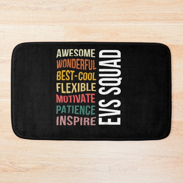 Item preview, Awesome Wonderful Best Cool Flexible Motivate Patience Inspire EVS Squad Text Fan Apparel designed and sold by Sendowart.