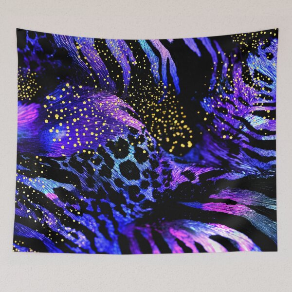 Item preview, Midnight Blue Animal (Faux) Shimmers Cosmic Abstract Designs designed and sold by DEC02.
