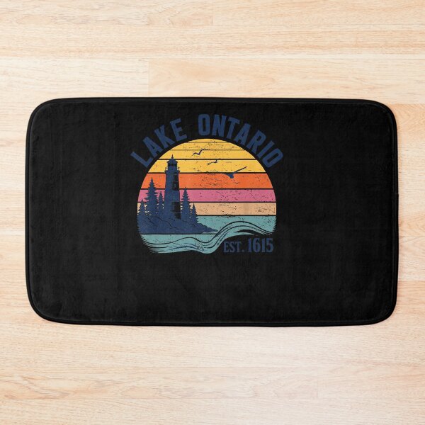 Item preview, Lake Ontario Est 1615 Retro Sunset Lighthouse Wave Birds Vintage Fan Apparel designed and sold by Sendowart.