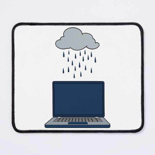 Item preview, Rain Cloud Laptop designed and sold by Sage Print House.