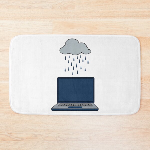 Item preview, Rain Cloud Laptop designed and sold by Sage Print House.
