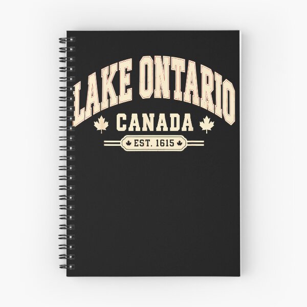 Item preview, Lake Ontario Canada Est 1615 Maple Leaf Collegiate Arched Text Fan Apparel designed and sold by Sendowart.