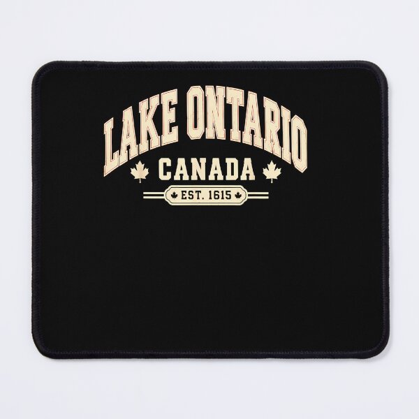 Item preview, Lake Ontario Canada Est 1615 Maple Leaf Collegiate Arched Text Fan Apparel designed and sold by Sendowart.