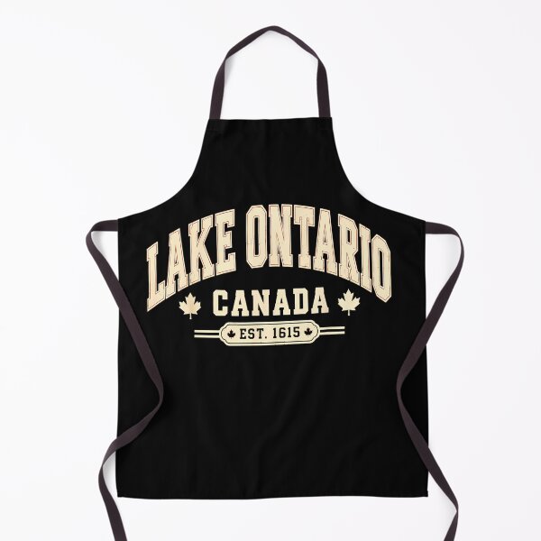 Item preview, Lake Ontario Canada Est 1615 Maple Leaf Collegiate Arched Text Fan Apparel designed and sold by Sendowart.