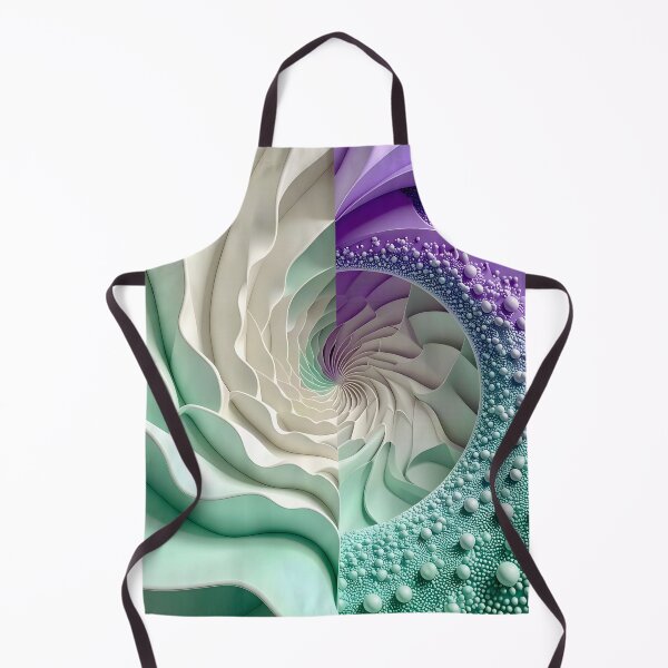 Item preview, Mint Green and Violet Geometric Spiral designed and sold by Vicky Brago-Mitchell®.