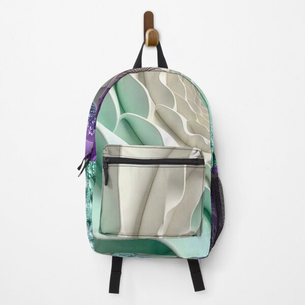 Item preview, Mint Green and Violet Geometric Spiral designed and sold by Vicky Brago-Mitchell®.