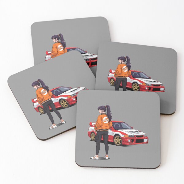 Item preview, Anime Girl with JDM Sports Car designed and sold by Pixel-Perfecto.