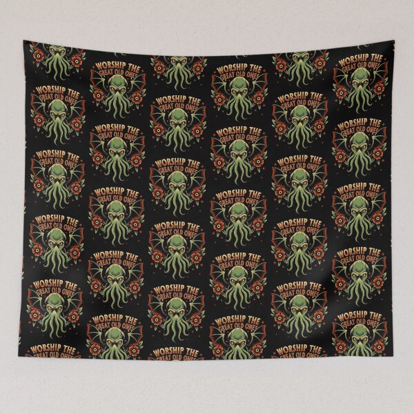 Item preview, Cthulhu Head Tattoo designed and sold by Studio Mootant.
