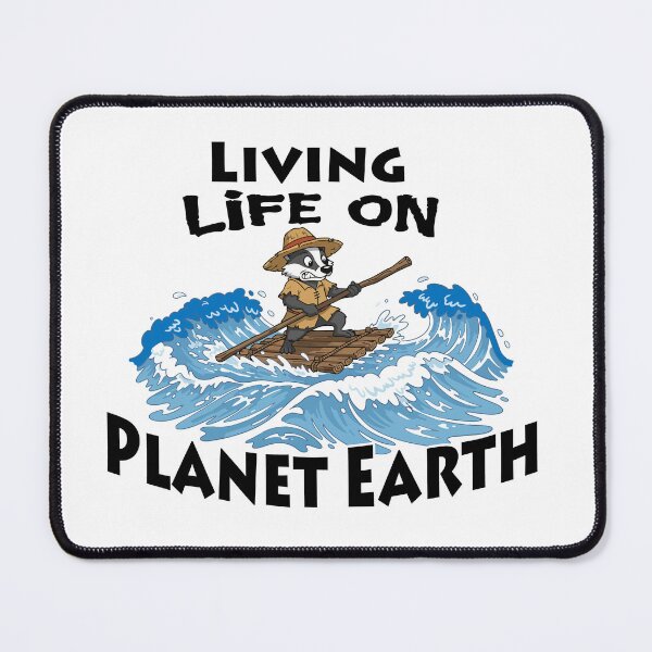 Item preview, Living life on planet earth cartoon. designed and sold by Art-Horizon.