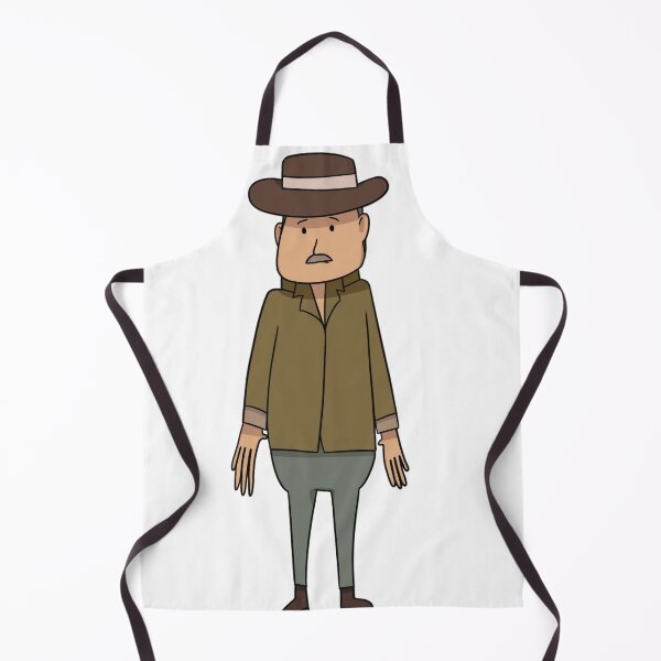 Item preview, Moustached Man Fedora Retro Cartoon Character designed and sold by serialcarachts.