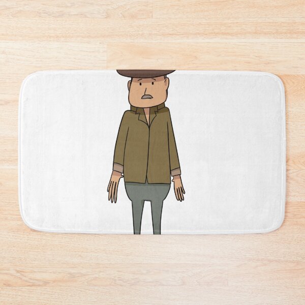 Item preview, Moustached Man Fedora Retro Cartoon Character designed and sold by serialcarachts.