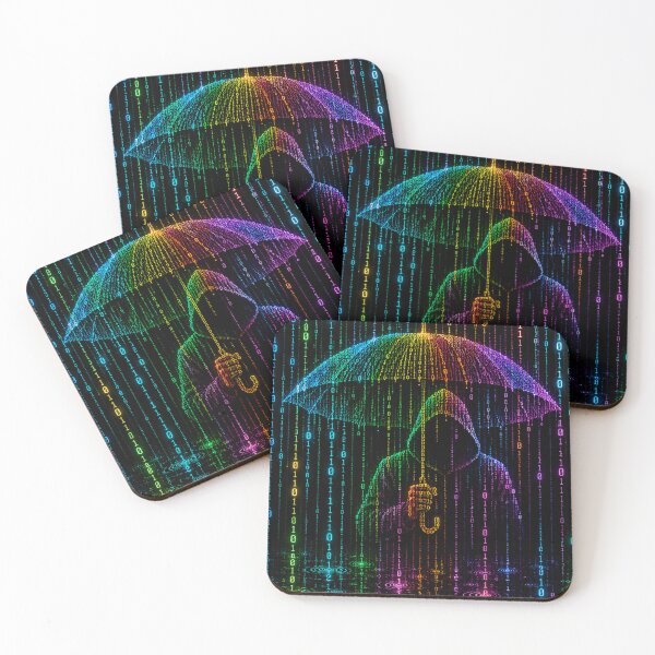 Item preview, Binary Rain — Digital Storm designed and sold by Kicor.