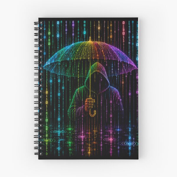 Item preview, Binary Rain — Digital Storm designed and sold by Kicor.