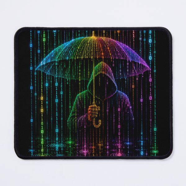 Item preview, Binary Rain — Digital Storm designed and sold by Kicor.