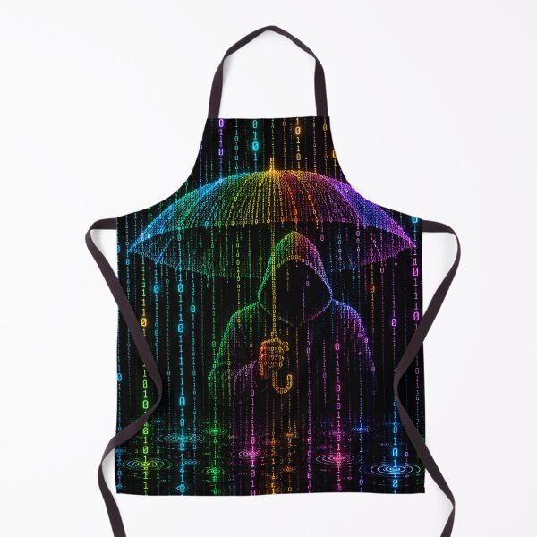 Item preview, Binary Rain — Digital Storm designed and sold by Kicor.