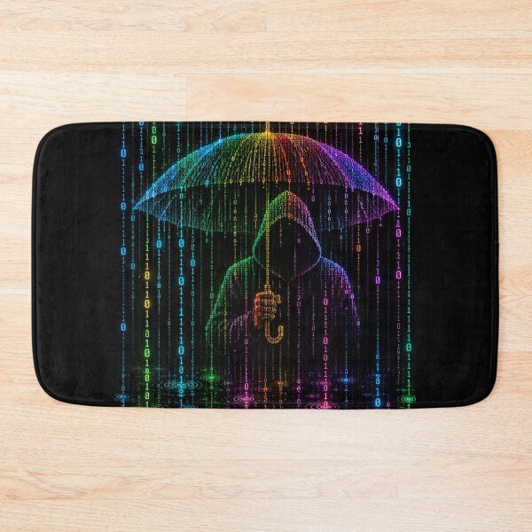 Item preview, Binary Rain — Digital Storm designed and sold by Kicor.