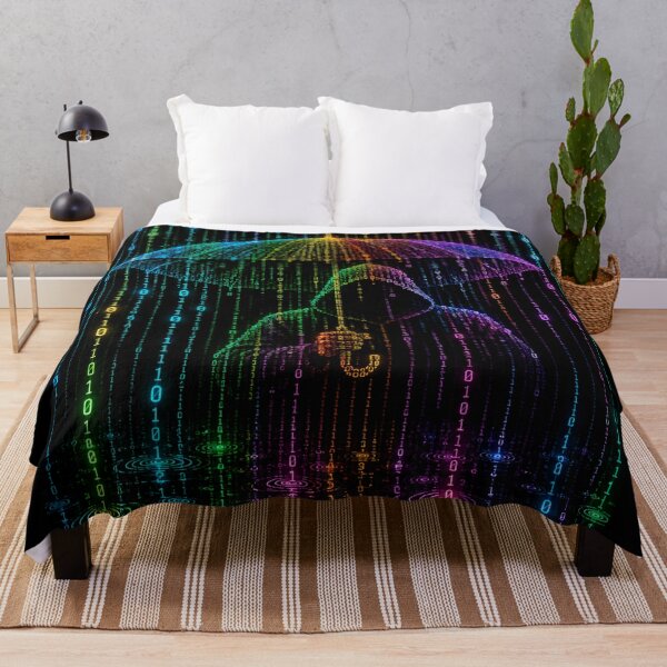 Item preview, Binary Rain — Digital Storm designed and sold by Kicor.