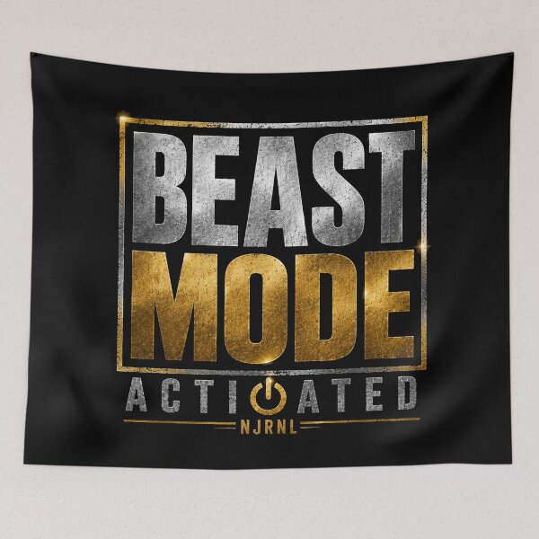 Item preview, Beast Mode Activated Fitness Motivation designed and sold by NJRNL Apparel .