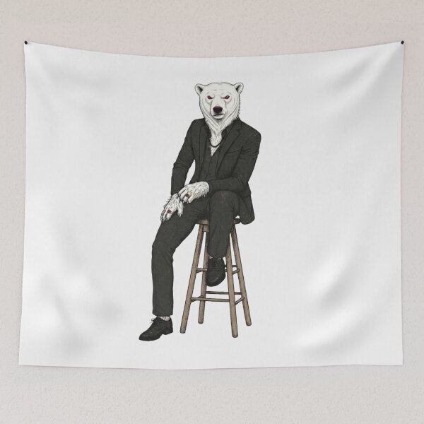 Item preview, Arrogant Polar Bear – Black Suit designed and sold by Animal Cosmic Society.