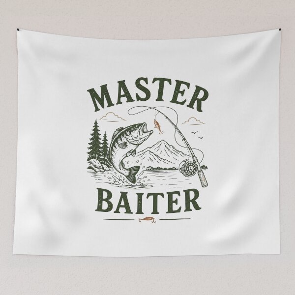 Item preview, Fishing Humor - Master Baiter designed and sold by CampAndCoast.