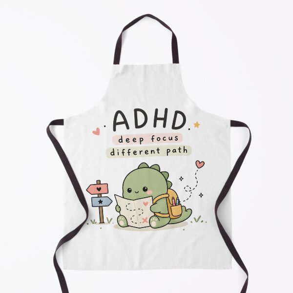 Item preview, ADHD Hyperfocus and side quest Cute Dinosaur Adventure Quote designed and sold by Marti’s Shop Corner.