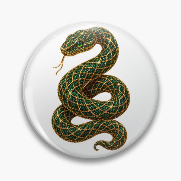 Item preview, Emerald Green Gold Jeweled Snake | Luxury Serpent Art designed and sold by BriellaFashion.
