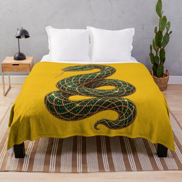 Item preview, Emerald Green Gold Jeweled Snake | Luxury Serpent Art designed and sold by BriellaFashion.