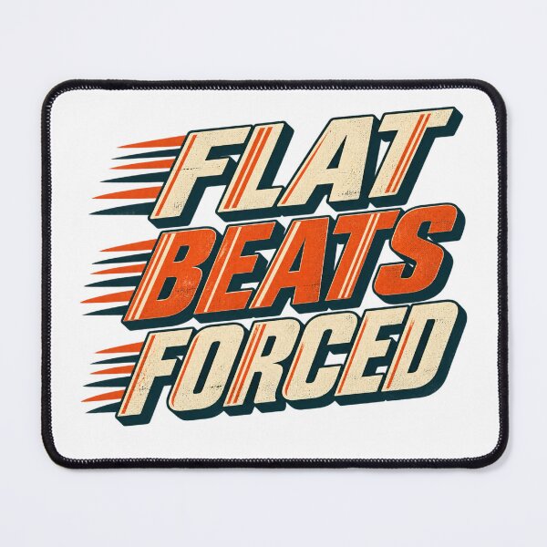 Item preview, Flat Beats Forced Retro Trading Discipline designed and sold by VolatilityEdge.
