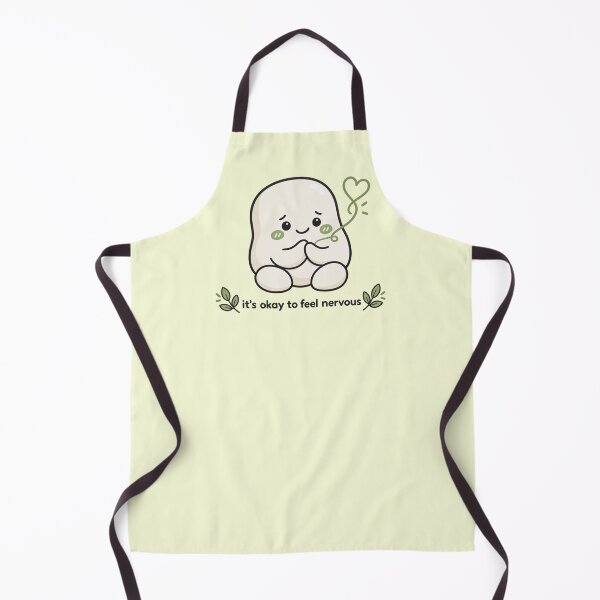 Item preview, Its Okay To Feel Nervous Cute Anxiety Support Character Sticker designed and sold by QCena.