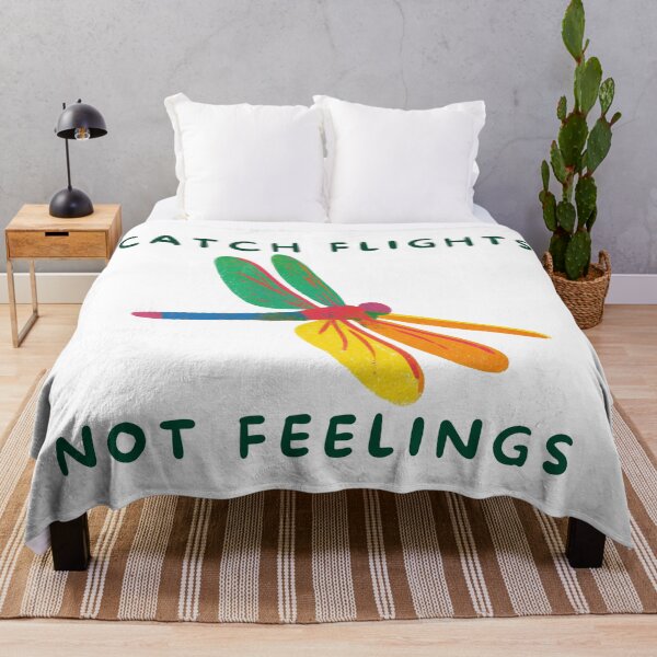 Item preview, Catch Flights Not Feelings Dragonfly Design designed and sold by Feral Vibes.