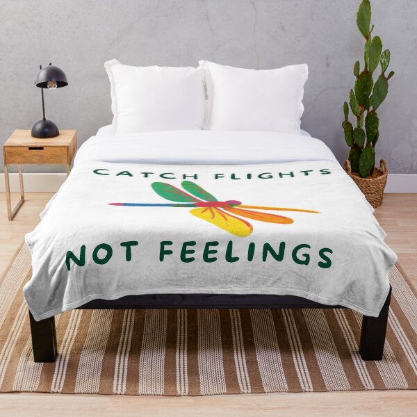 Item preview, Catch Flights Not Feelings Dragonfly Design designed and sold by Feral Vibes.