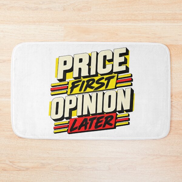 Item preview, Price First Opinion Later Brutalist Market Wisdom designed and sold by VolatilityEdge.