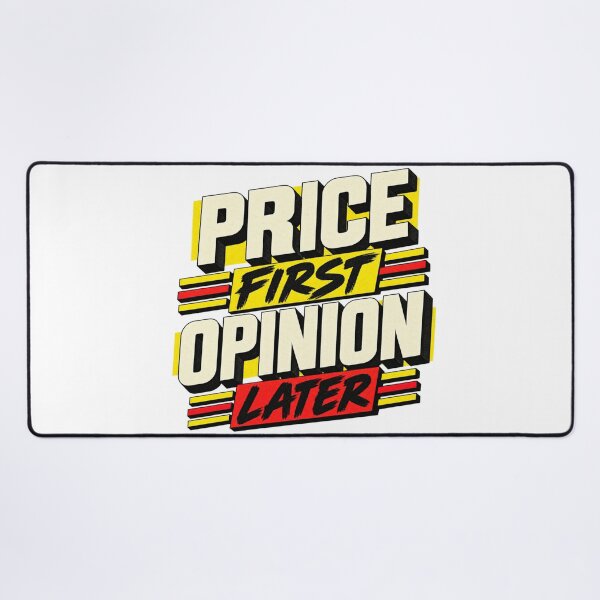 Item preview, Price First Opinion Later Brutalist Market Wisdom designed and sold by VolatilityEdge.