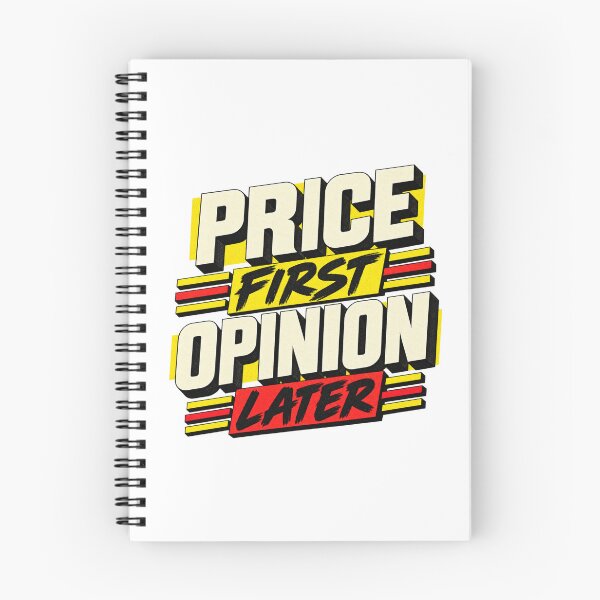 Item preview, Price First Opinion Later Brutalist Market Wisdom designed and sold by VolatilityEdge.