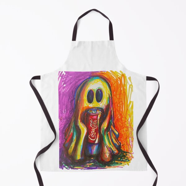 Item preview, Fantasma colorido sosteniendo un refresco (Halloween) designed and sold by Tarottt.