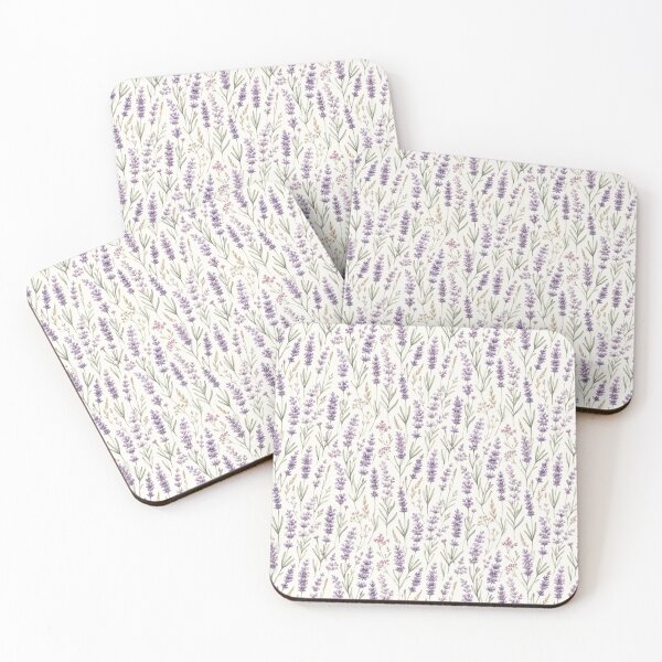Item preview, Lavender Field Cottagecore Pattern designed and sold by Inkworksbyshery.
