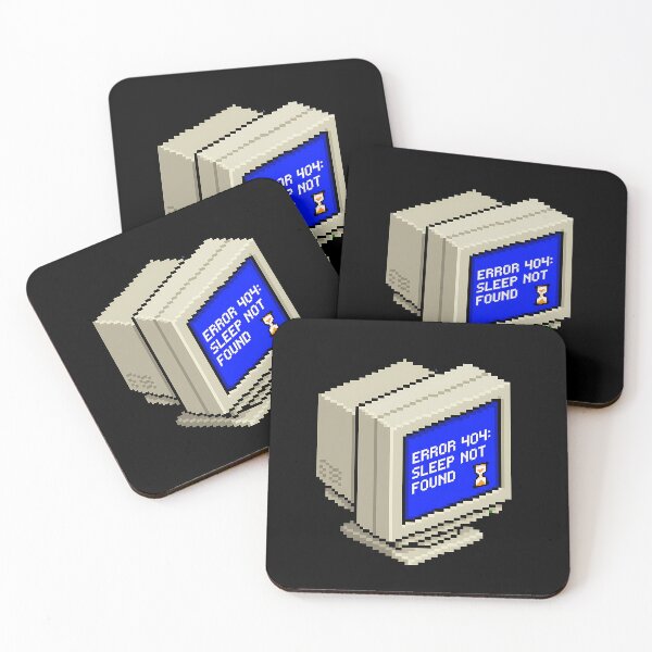 Item preview, Error 404 Sleep Not Found Retro 8-Bit Computer Programmer Insomnia designed and sold by WorldShop17.