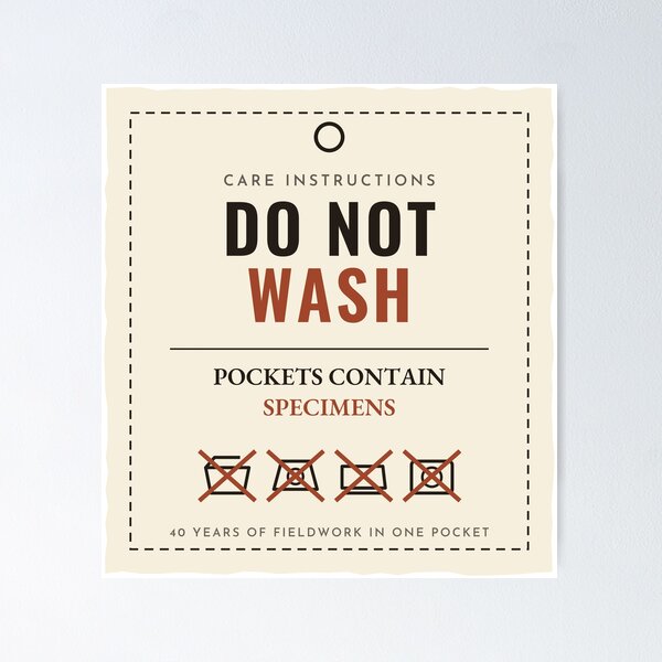 Item preview, Do Not Wash Pockets Contain Specimens designed and sold by BoosterShop.
