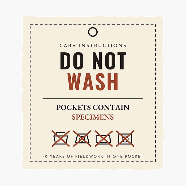 Item preview, Do Not Wash Pockets Contain Specimens designed and sold by BoosterShop.